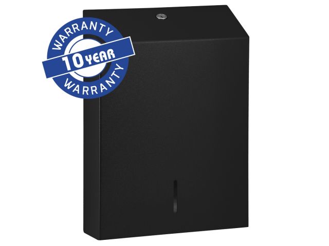 MERIDA STELLA BLACK LINE SLIM MAXI folded paper towel dispenser, black